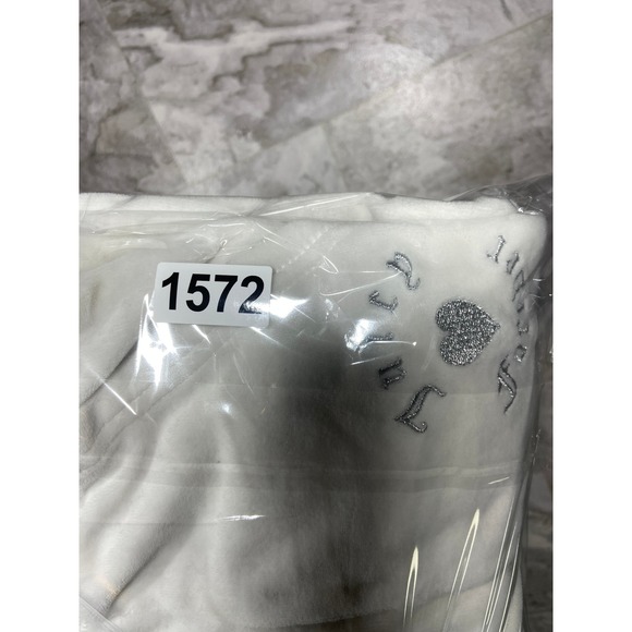 Juicy Couture White Velour Lounge Pants Rhinestone Logo Flare Plus Sz 2X  Y2K - Picture 11 of 11